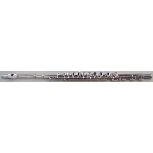 284 - Gemeinhardt Model M3 Open-Hole Flute Silver serial number 348456 with Gemeinhardt fitted case 