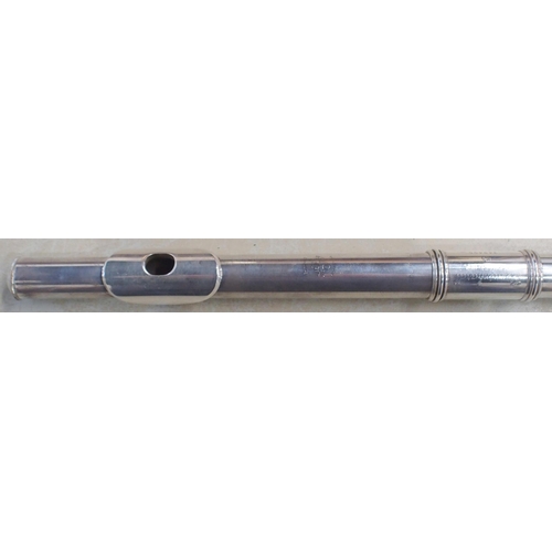 284 - Gemeinhardt Model M3 Open-Hole Flute Silver serial number 348456 with Gemeinhardt fitted case 