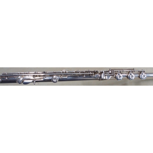 284 - Gemeinhardt Model M3 Open-Hole Flute Silver serial number 348456 with Gemeinhardt fitted case 