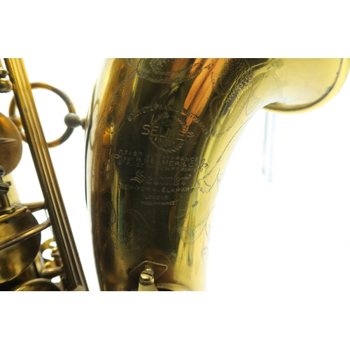 285 - SELMER a Selmer Mark VI saxophone serial number M60086 no serial number to the crook with an Otto Li... 