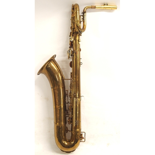 286 - **WITHDRAWN**Pennsylvania Special Baritone Saxophone serial number 261180 engraved 