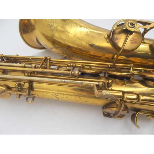 286 - **WITHDRAWN**Pennsylvania Special Baritone Saxophone serial number 261180 engraved 