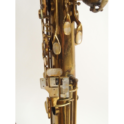 286 - **WITHDRAWN**Pennsylvania Special Baritone Saxophone serial number 261180 engraved 