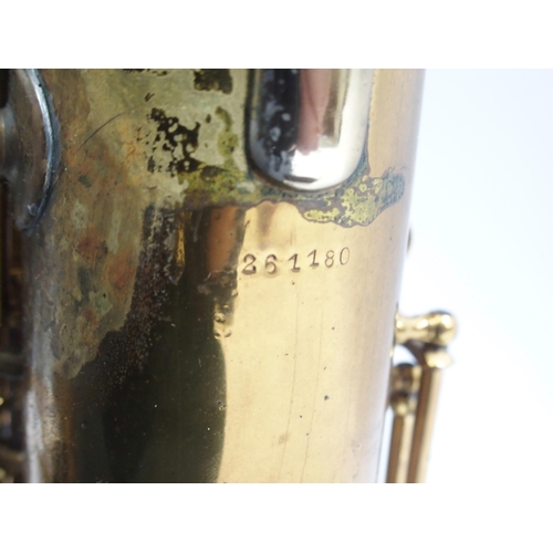 286 - **WITHDRAWN**Pennsylvania Special Baritone Saxophone serial number 261180 engraved 