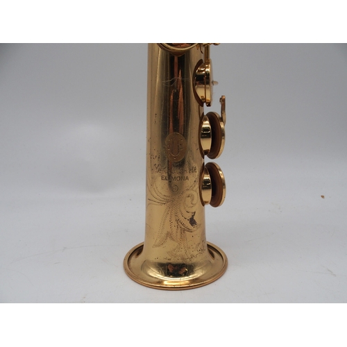 289 - YANAGISAWA Elimona soprano saxophone serial number 00119353 JAPAN with fitted case