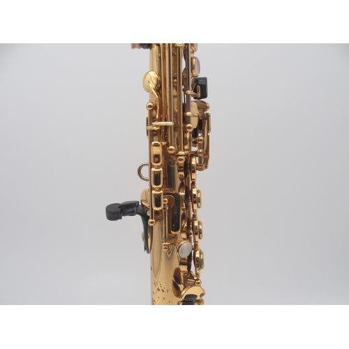 289 - YANAGISAWA Elimona soprano saxophone serial number 00119353 JAPAN with fitted case