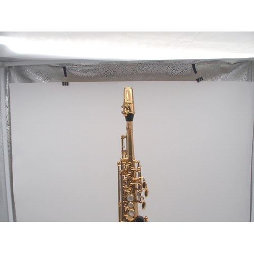 289 - YANAGISAWA Elimona soprano saxophone serial number 00119353 JAPAN with fitted case