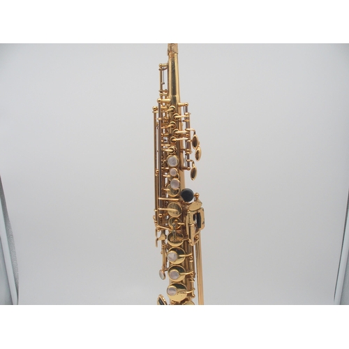 289 - YANAGISAWA Elimona soprano saxophone serial number 00119353 JAPAN with fitted case