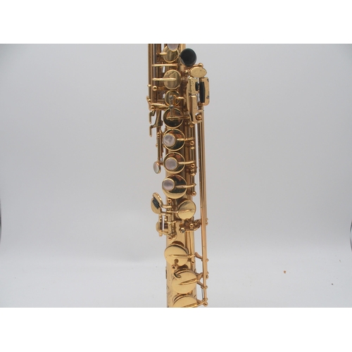 289 - YANAGISAWA Elimona soprano saxophone serial number 00119353 JAPAN with fitted case