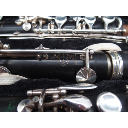 290 - Buffet Crampton Paris Clarinet Set of Two. A pair of clarinets; Buffet Bb Clarinet RC GL LP Professi... 