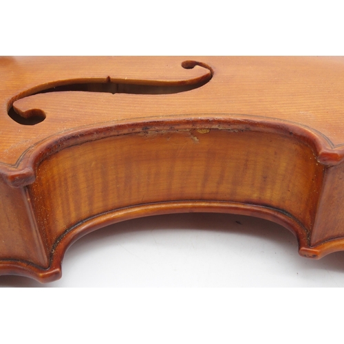 299 - Alexander Youngson a one piece back violin 35.5cm bearing label with inscription to the interior Ale... 