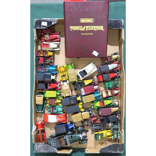 387 - A collection of Matchbox Models of Yesteryear die-cast model vehicles, with an accompanying catalogu... 