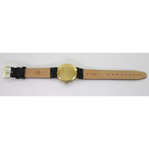 788 - A 9ct gold Rotary quartz watch, weight including mechanism and strap 27.8gms