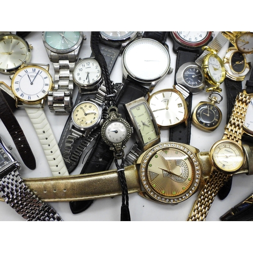 799 - A Smiths vintage marcasite watch, together with a collection of fashion watches to include Sekonda, ... 