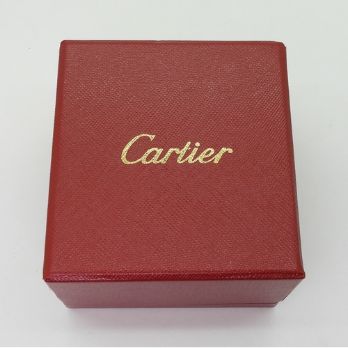 2829 - A CARTIER GARNET RINGmade in 18ct rose gold, fully signed Cartier 52 2001, with the serial number N4... 