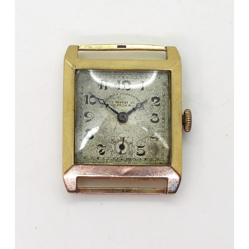 2919 - A GOLDSMITHS & SILVERSMITHS WATCHwith a 9ct gold case, Birmingham hallmarks for 1933 case made b... 