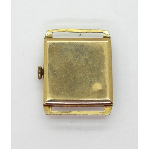 2919 - A GOLDSMITHS & SILVERSMITHS WATCHwith a 9ct gold case, Birmingham hallmarks for 1933 case made b... 