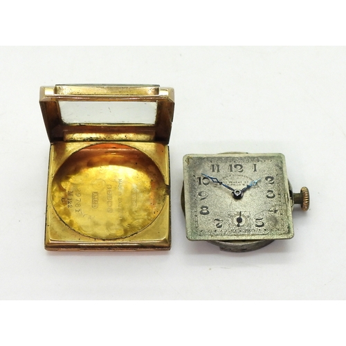 2919 - A GOLDSMITHS & SILVERSMITHS WATCHwith a 9ct gold case, Birmingham hallmarks for 1933 case made b... 