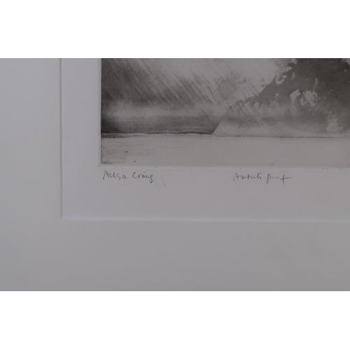 3063 - NORMAN ACKROYD CBE RA (BRITISH B.1938)AILSA CRAIG (1986)Etching, signed in pencil, inscribed with ti... 