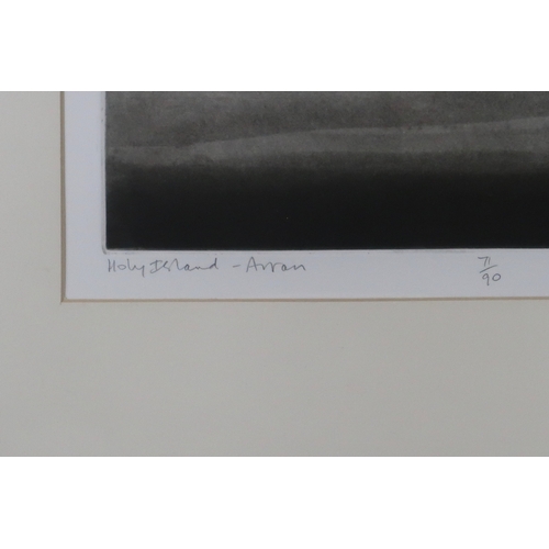 3064 - NORMAN ACKROYD CBE RA (BRITISH B.1938)HOLY ISLAND - ARRANEtching, signed, inscribed with title, date... 