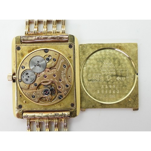 2935 - A RETRO OMEGA CONSTELLATIONthe head of the watch is 18ct with Swiss hallmarks and London import mark... 