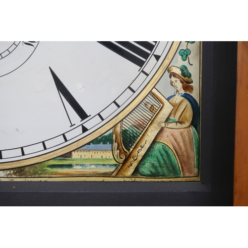 2047 - A 19TH CENTURY J.CAMERON & SON, KILMARNOCK LONGCASE CLOCK with arched painted face depictin... 