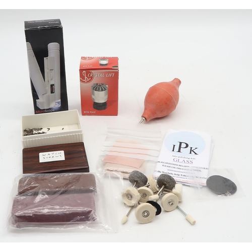 475 - A quantity of watchmaker's/jeweller's tools and spare parts