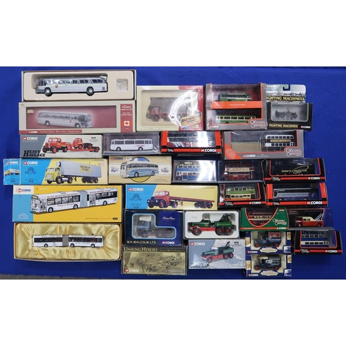 486 - A collection of boxed Corgi scale model vehicles, to include the Heavy Haulage, Classics and origina... 