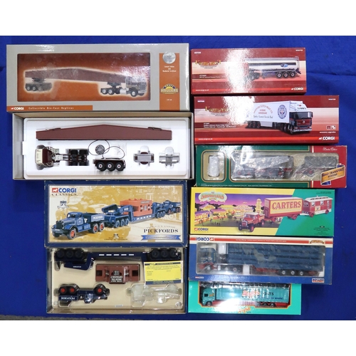 488 - Boxed Corgi haulage lorries, to include examples from the Hauliers of Renown, Showman's Range and Pr... 