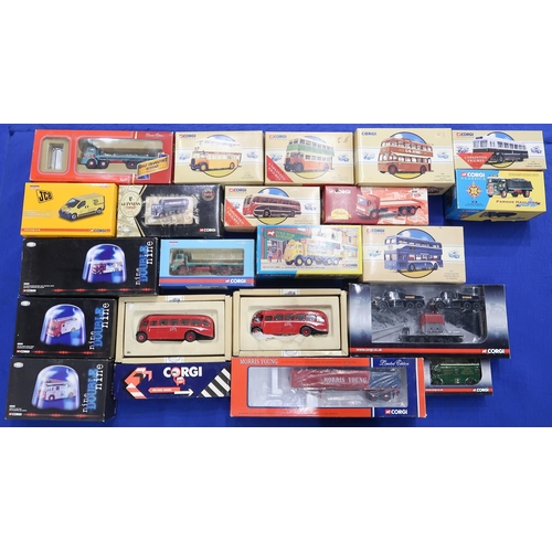 490 - A collection of boxed Corgi model vehicles, to include the Classics, Road Transport Heritage and Nin... 