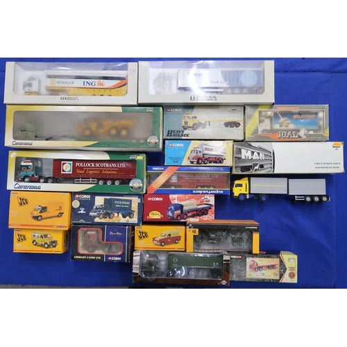 496 - A collection of boxed scale model die-cast vehicles, to include the Corgi Classics and Heavy Haulage... 