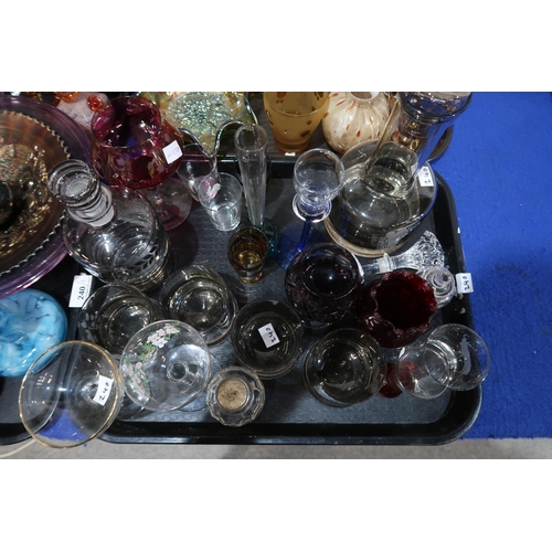 240 - A collection of decorative coloured art glass etc