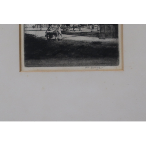 875 - TOM MAXWELL (SCOTTISH 1874-1937) ST. ENOCH'S SQUARE Etching, signed lower right, 23 x 12cm... 