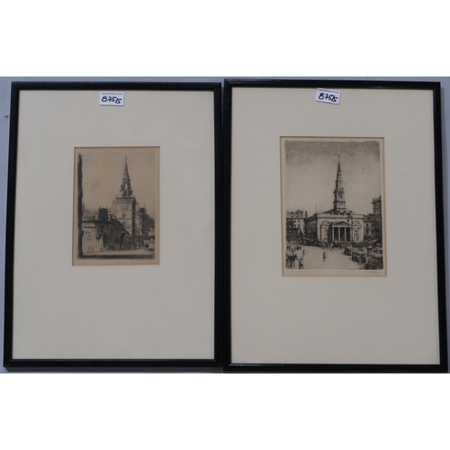 875 - TOM MAXWELL (SCOTTISH 1874-1937) ST. ENOCH'S SQUARE Etching, signed lower right, 23 x 12cm... 