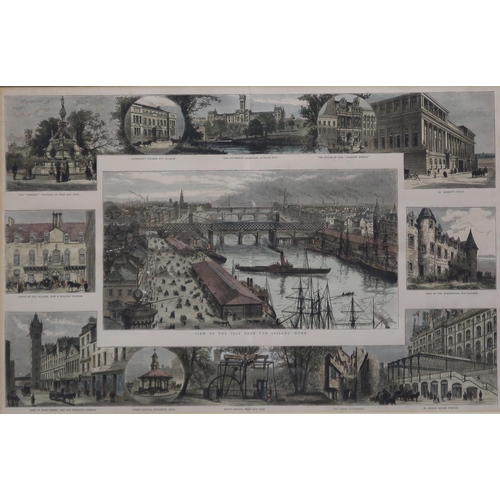 879 - A COLLECTION OF GLASGOW OLD PRINTS (22)