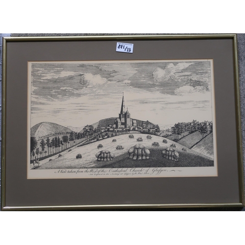 881 - A COLLECTION OF GLASGOW ENGRAVING PRINTS (13)