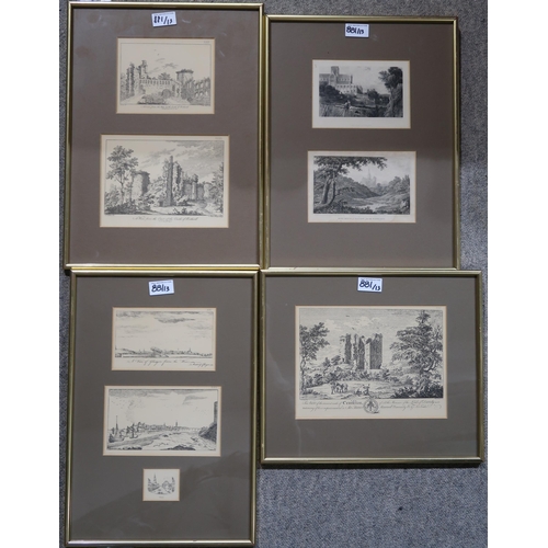 881 - A COLLECTION OF GLASGOW ENGRAVING PRINTS (13)