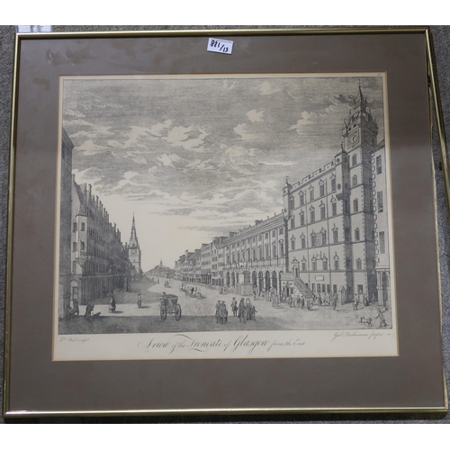 881 - A COLLECTION OF GLASGOW ENGRAVING PRINTS (13)