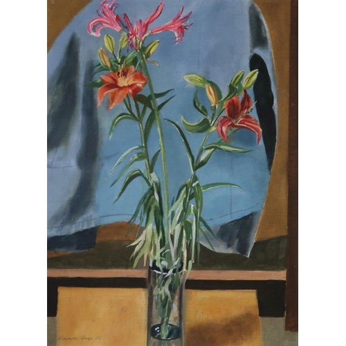 903 - EDWARD GAGE (SCOTTISH 1925-2000) LILIES Watercolour, signed lower left, dated (19)82, 74 x 54cm *PLE... 