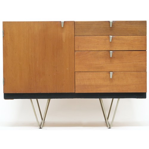 2105A - A MID 20TH CENTURY JOHN & SYLVIA REID FOR STAG S RANGE SUITE consisting a sideboard with pa... 