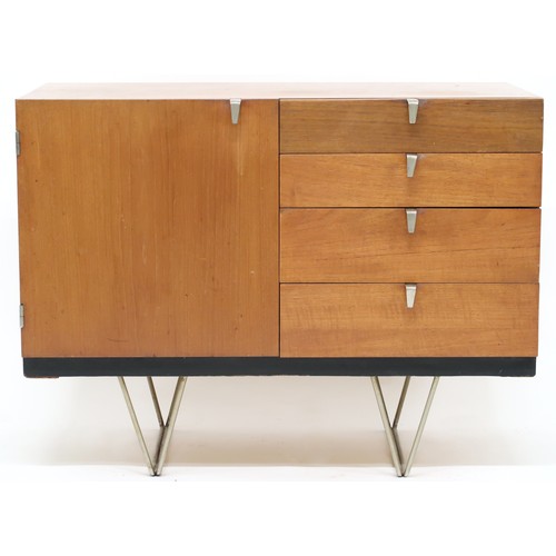 2105A - A MID 20TH CENTURY JOHN & SYLVIA REID FOR STAG S RANGE SUITE consisting a sideboard with pa... 