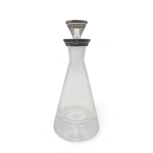 357 - A Britannia standard silver collared decanter, by Edinburgh Silver, 2014, of conical form, 25cm high