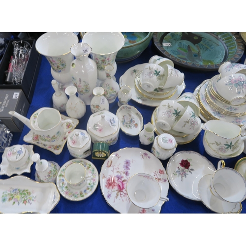 306 - Assorted tea wares including Roslyn China, Clare rose decorated china, Colclough, Duchess and assort... 