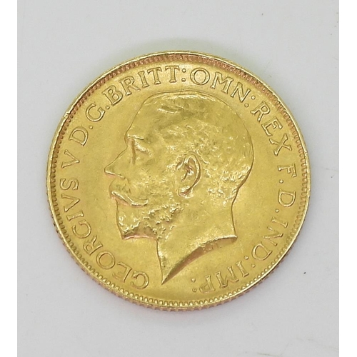 409 - GEORGE V (1910-1936) 1 Sovereign 1913Obverse bust of King George V facing left legend around&nb... 