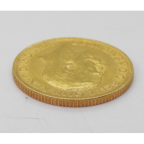 409 - GEORGE V (1910-1936) 1 Sovereign 1913Obverse bust of King George V facing left legend around&nb... 