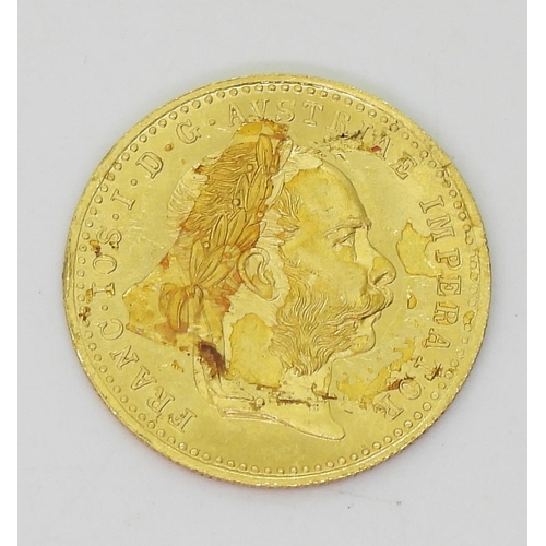 415 - Francis Joseph I (Franz Joseph I) (1848-1916) 1 Ducat 1915Obverse Laureate head of Franz Joseph... 