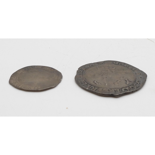 423 - CHARLES I (1625-1649) 1/2 Crown London MintObverse King Charles I on horseback left with sword raise... 