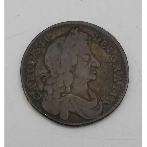 424 - Charles II (1660-1685) 1/2 Crown 1676Obverse laureate and draped bust of King Charles II right,... 