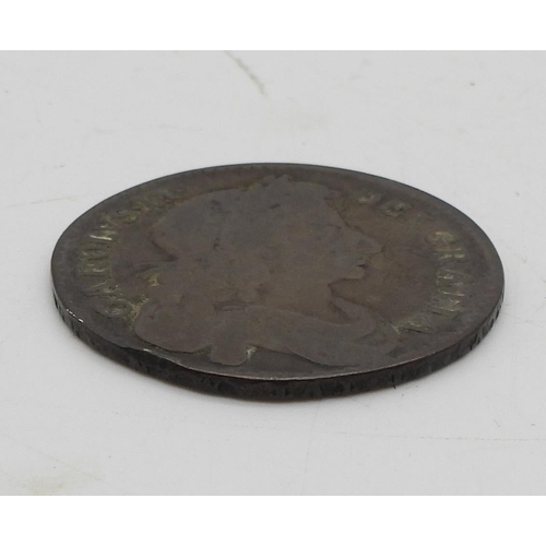 424 - Charles II (1660-1685) 1/2 Crown 1676Obverse laureate and draped bust of King Charles II right,... 