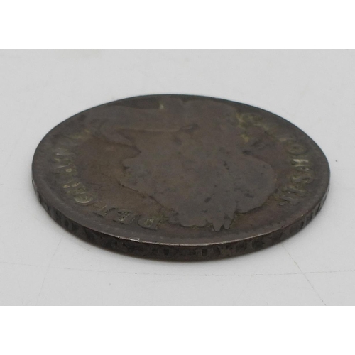 424 - Charles II (1660-1685) 1/2 Crown 1676Obverse laureate and draped bust of King Charles II right,... 